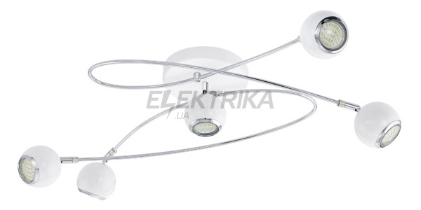 Люстра стельова "Locanda" 5х3Вт GU10 LED, білий/хром, 94252