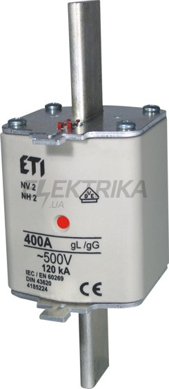 Плавка вставка запобіжник ETI NH2 gG 300A/690V 004185321