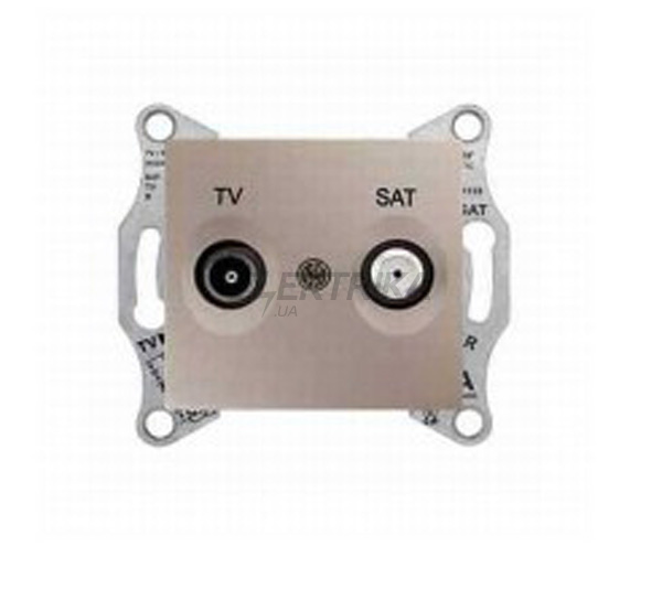Розетка TV/SAT кінцева Schneider Electric Sedna титан (SDN3401668)