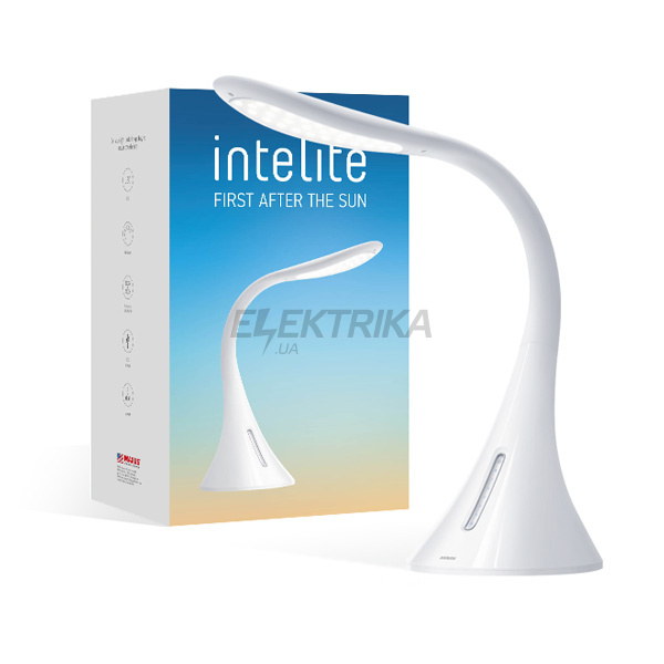 Настільний світильник Intelite Desklamp 9W white (DL2-9W-WT)