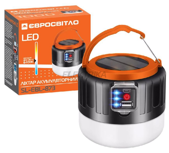 Ліхтар акумуляторний Євросвітло LED SL-EBL-873 6400К (000058388)