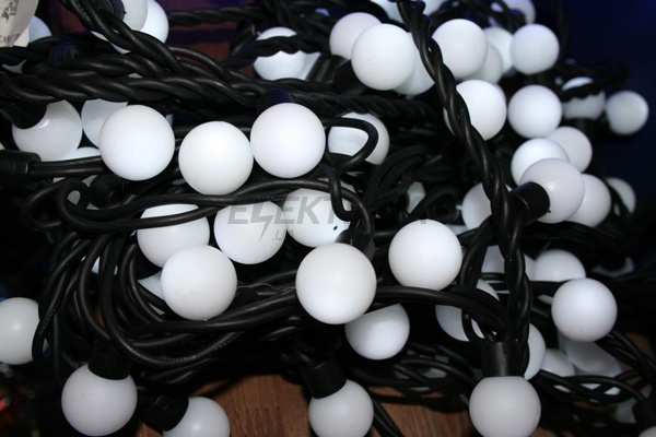 Гірлянда (200 LED) "Кульки", чорний шнур