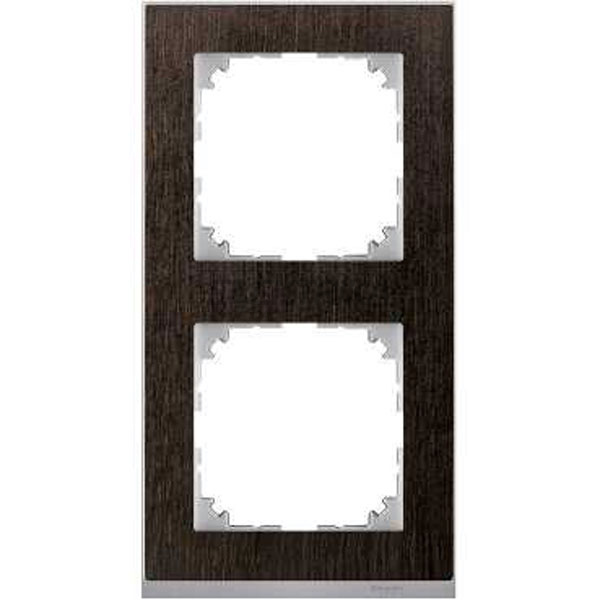 Рамка M-Pure Decor 2-поста, венге/алюміній.