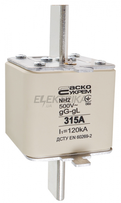 Запобіжник ножовий плавкий АСКО-УКРЕМ NH2 315A gG (A0050010036)