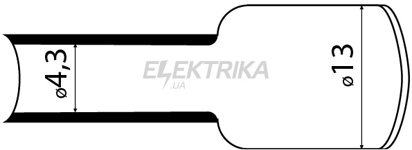Термозбіжна трубка з клейовим шаром АСКО-УКРЕМ № 12,7 (1м) жовтий (A0150040107)
