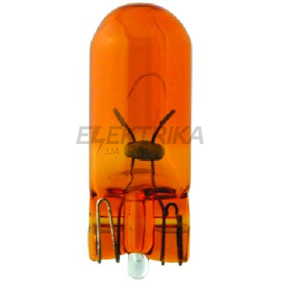 Автомобільна лампа WY5W 12В 5Вт W2.1X9.5D T10 AMBER (блістер – 2 шт.)