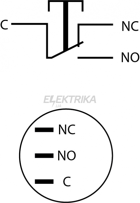 Кнопка металева АСКО-УКРЕМ TYJ 16-211 1NO+1NC (A0140010088)