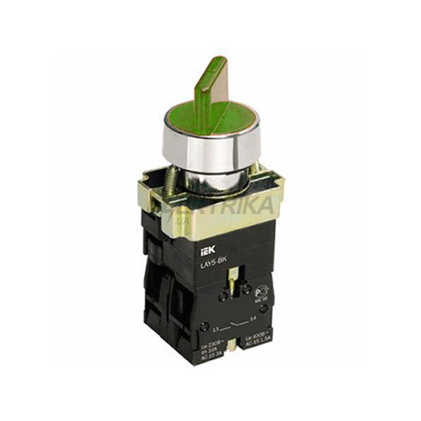 Перемикач LAY5-BK2365 на 2 положення зелений