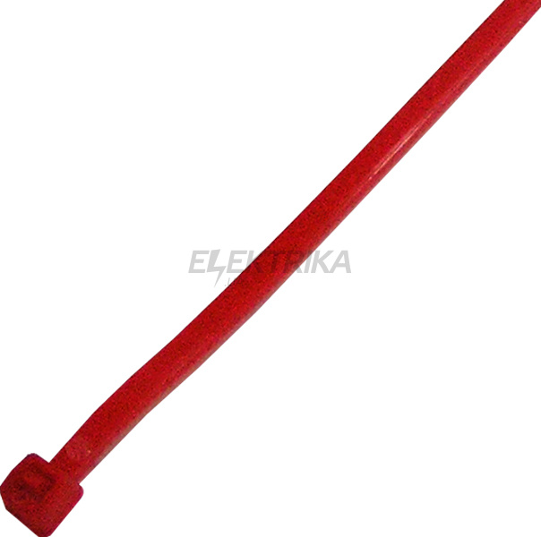 Кабельна стяжка e.ct.stand.200.3.red (100шт), червона