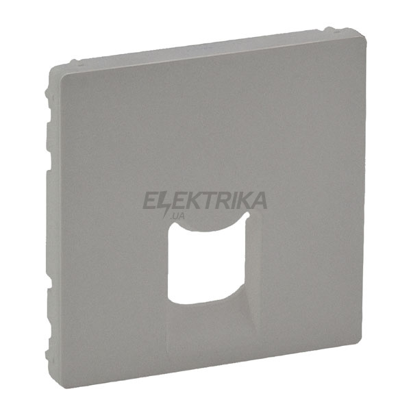 Панель лицьова розетки RJ11/RJ45, алюміній, Valena LIFE