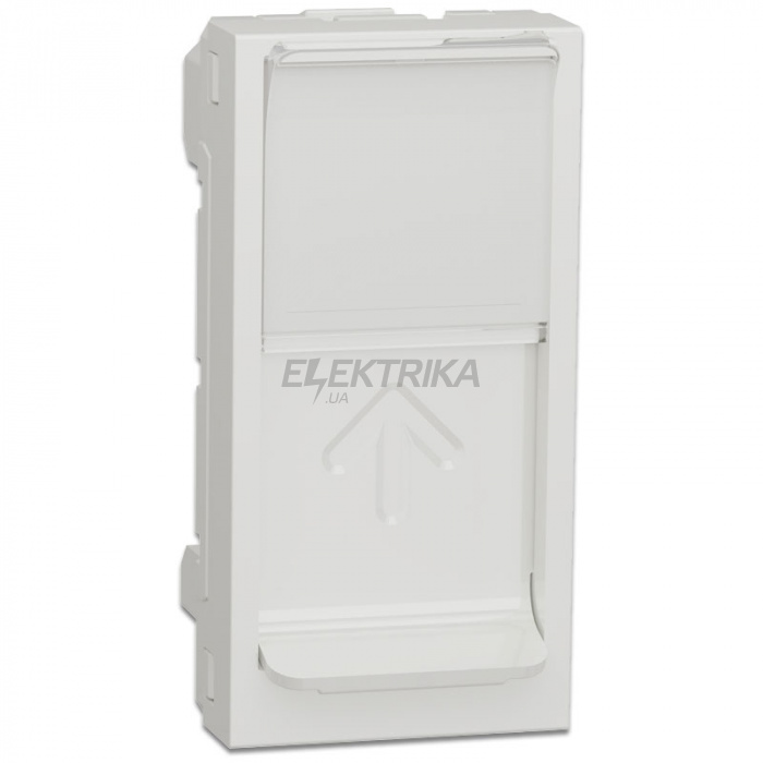 Накладка для розетки RJ45 Schneider Unica New 1 модуль білий (NU941018)