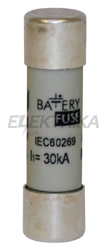 Плавка вставка запобіжник ETI CH10x38 bat 2A/800V DC 002626030