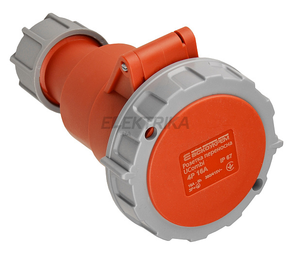 Розетка переносна серії UСombi 4P  16A IP 67 (A0080010125)