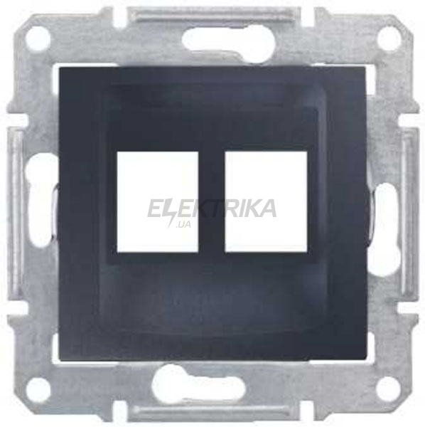 Супорт для AMP/MOLEX/KELINE cat5e cat6 UTP Schneider Electric Sedna графіт (SDN4400670)