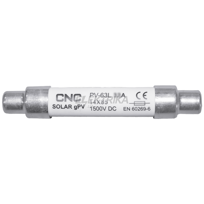 Запобіжник CNC PV-63L 15А solar gPV 14х85 1500В DС (Б00033755)