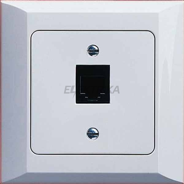 Корпус для 1xRJ12/RJ45 типу keystone