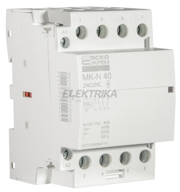 Контактор модульний АСКО-УКРЕМ MK-N 4P 40A 2NO2NC (A0040030036)