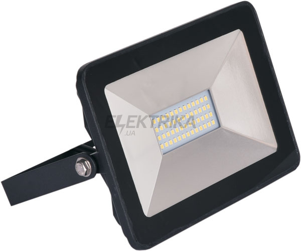 Прожектор LFL 30Вт 6400K 2550Lm SMD IP65 чорний