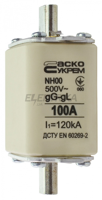 Запобіжник ножовий плавкий АСКО-УКРЕМ NH00 100A gG (A0050010015)