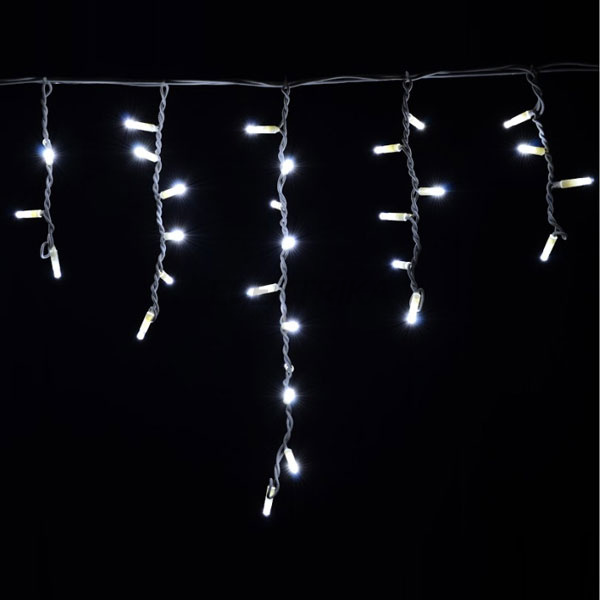 Гірлянда зовнішня ICICLE "бахрома" 90LED, 2x0, 5м, тепл.білий/білий, IP44
