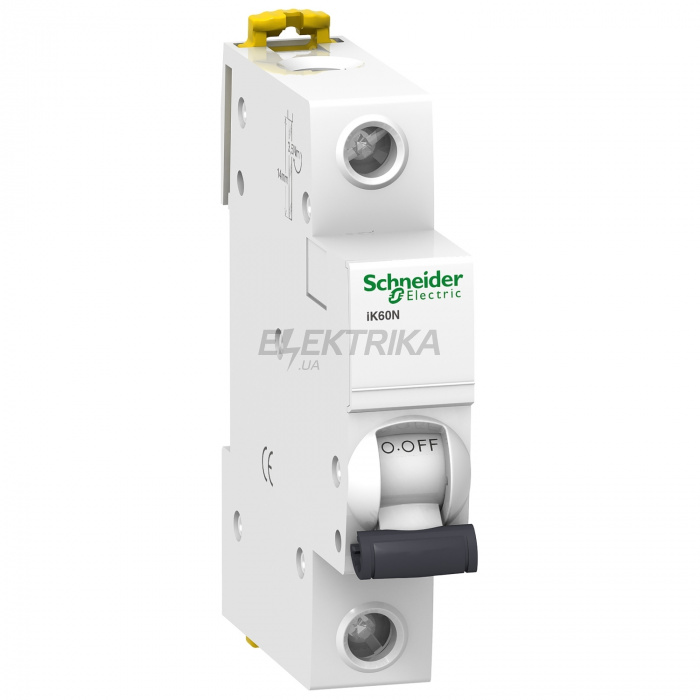 Автоматичний вимикач Schneider Electric miniature circuit breaker - iK60N - 1P - 4 A - B curve A9K23104