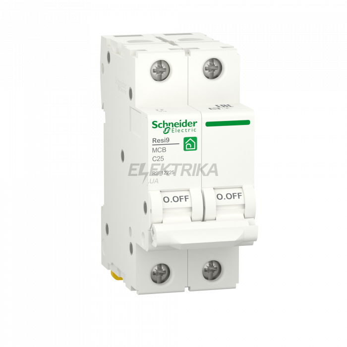 Автоматичний вимикач Schneider Electric RESI9 6kA 2P 25A C R9F12225