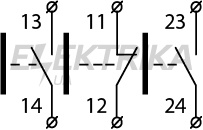Пост кнопковий тримісний АСКО-УКРЕМ XAL-B334 "Ліво-Стоп-Право" (A0140020047)