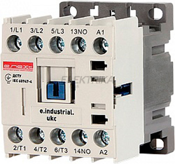 Контактор малогабаритний E.NEXT e.industrial.ukc.9M.220, 9А, 220В, no (i.0090017)