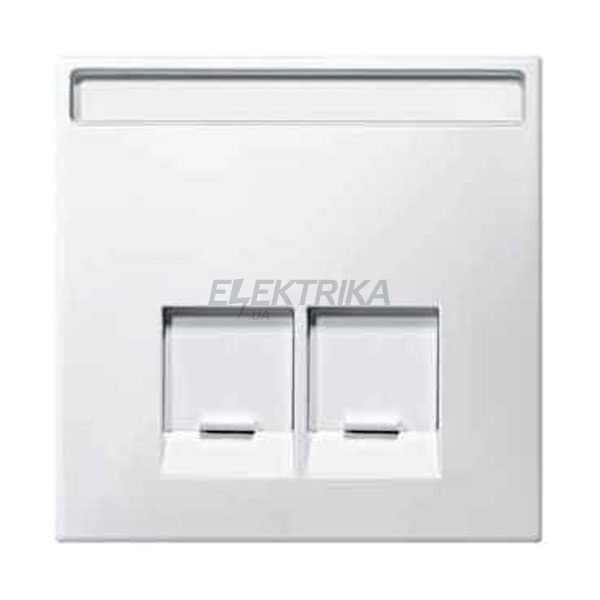Накладка для розетки комп'ютерної RJ45, полярно-білий