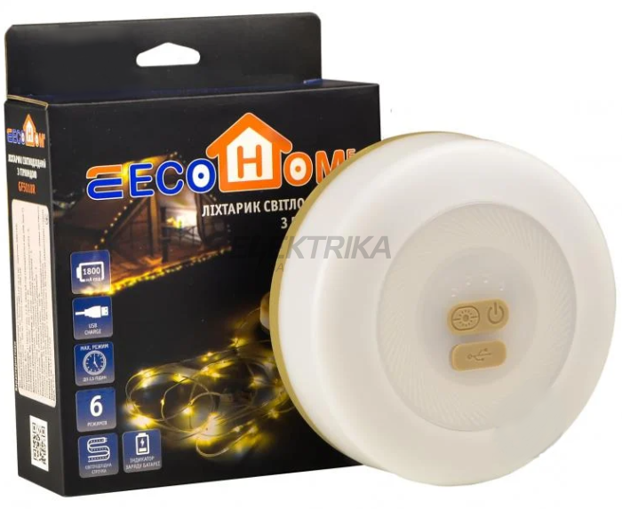 Ліхтар світлодіодний ECOHOME GF5018R 260 Lm білий (ECO018001012)