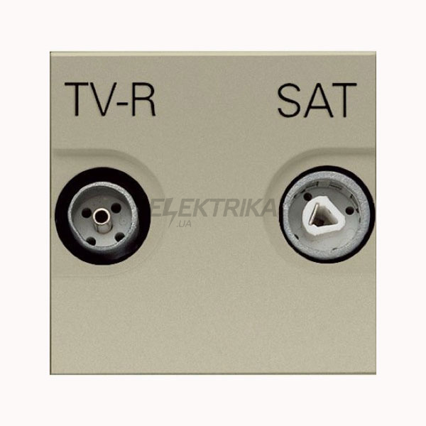 Розетка TV-R-SAT прохідна Zenit N2251.8 CV, шампань