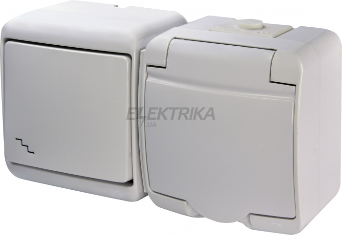 Вимикач із розеткою ETI VRHH-3s 004668035