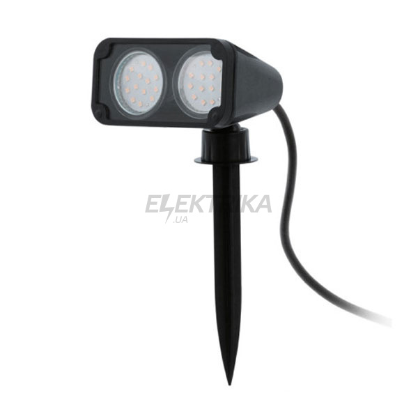Світильник вуличний стійка "Nema 1", 2х3Вт GU10 LED, чорний, 93385
