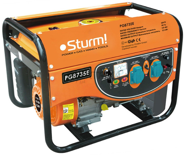 Бензиновий генератор Sturm 3500 Вт (PG8735E)