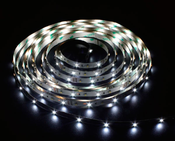 Стрічка світлодіодна LS613/ SANAN LED-RL 120SMD/m 9.6W/m 12V 5m-10-3,8mm білий IP65