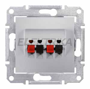 Аудіорозетка Schneider Electric Sedna алюміній (SDN5400160)