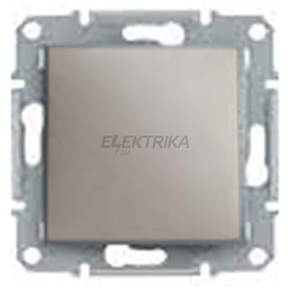 Вимикач одноклавішний Schneider Electric Asfora 2 полюси самозатискач бронза (EPH0200169)