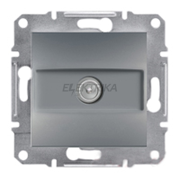 Розетка ТV прохідна Schneider Electric Asfora 4дб сталь (EPH3200262)
