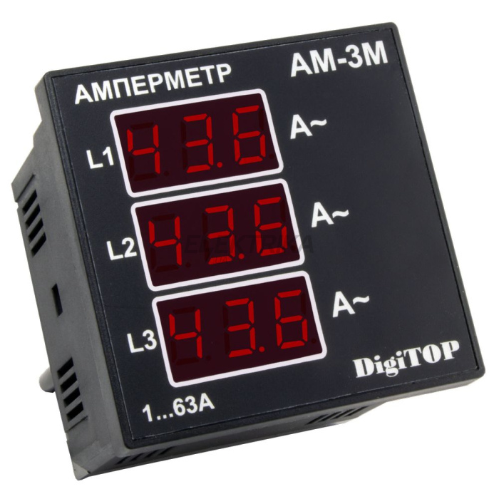 Амперметр digitop 1-63А (АМ-3М)
