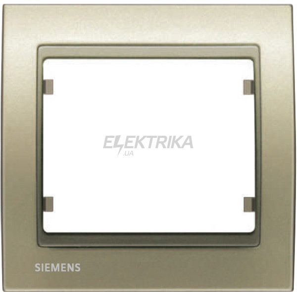 Рамка 1 пост Siemens Mega золото мальтійське (S22001 DM)
