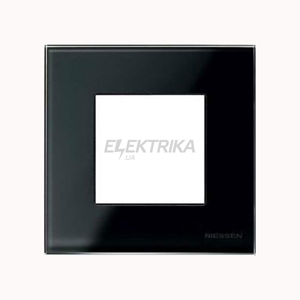 Рамка 1-постова Zenit N2271 CN, чорне скло