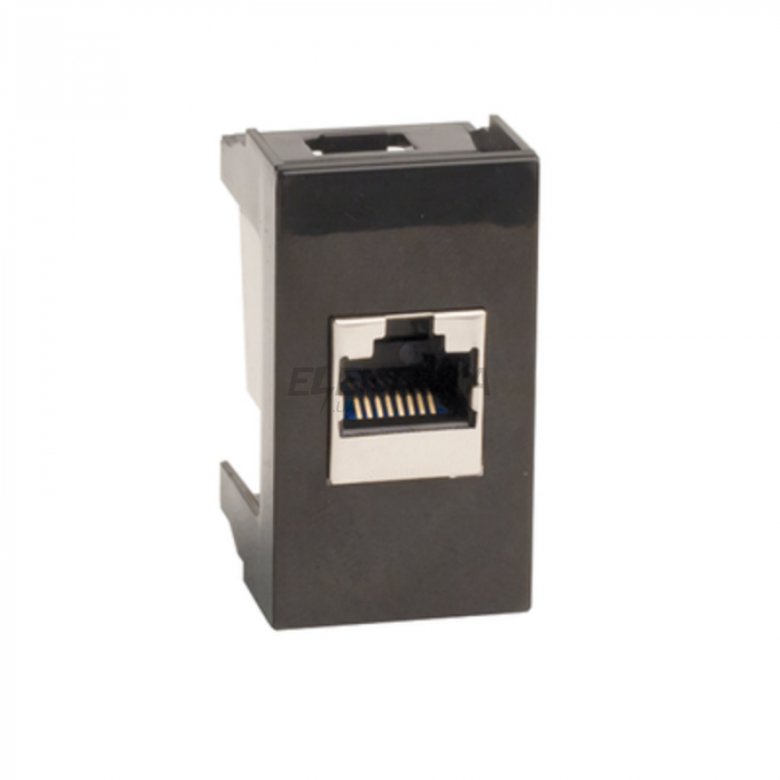 Комп'ютерна розетка RJ-45, кат5Е, STP TOOLLESS, АМР, екран, Keystone, 1 модуль