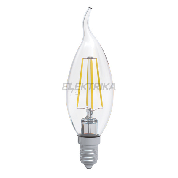 Світлодіодна лампа на вітрі С37 4W E14 3000 GL LC-4F Rf