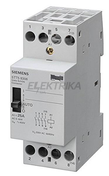 КОНТАКТОР SIEMENS AUT 4НО AC 230, 400V 25A УПР. AC230V