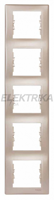 Рамка 5-постова вертикальна Schneider Electric Sedna титан (SDN5801568)