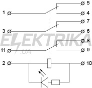 Реле проміжне АСКО-УКРЕМ МK3P (DC 24 V) (A0090010012)
