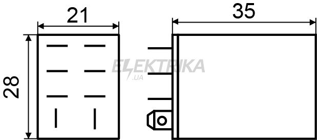 Реле проміжне АСКО-УКРЕМ LY2 (АС 36 V) (A0090070007)