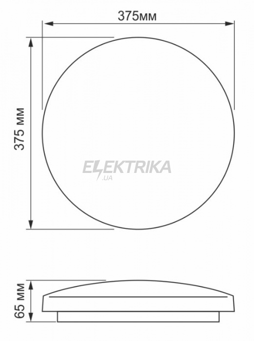 LED світильник настінно-стельовий TITANUM 32W 5000K Криві лінії (TLCL-325CL)