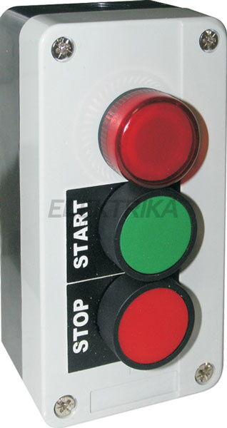 Кнопочный пост e.cs.stand.3.start.stop.light, (фаза-ноль+подсв.; В363)