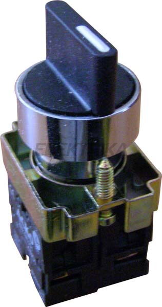 Кнопка поворотная 3-позиционная, стандартная ручка XB2-BD33